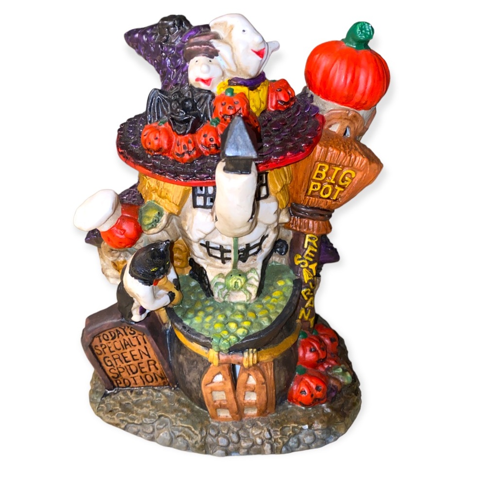 Halloween 2002 Department 56 witch restaurant decorative light